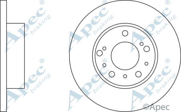 APEC BRAKING Тормозной диск DSK903